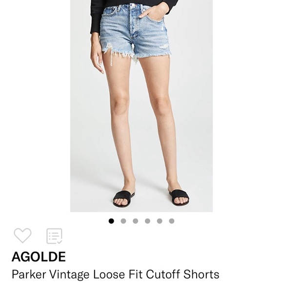 Agolde Pants - NWT Parker AGoldE loose fit shorts 26 Swapmeet
